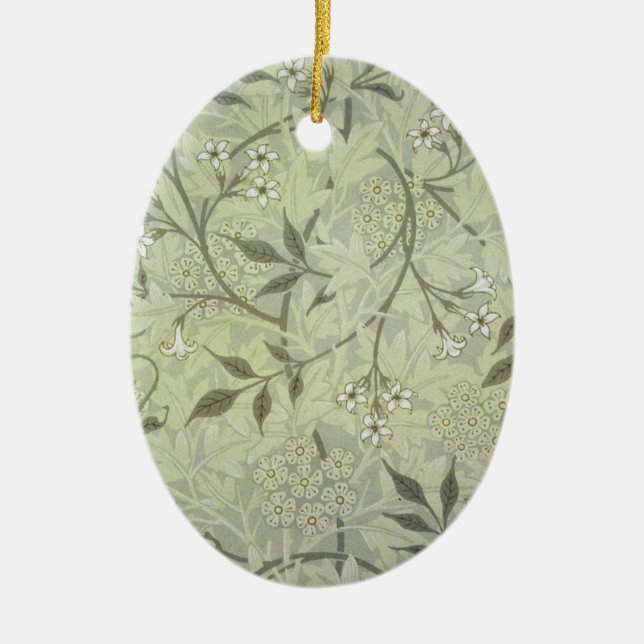 William Morris Jasmine Botanical Keramikornament (Vorne)