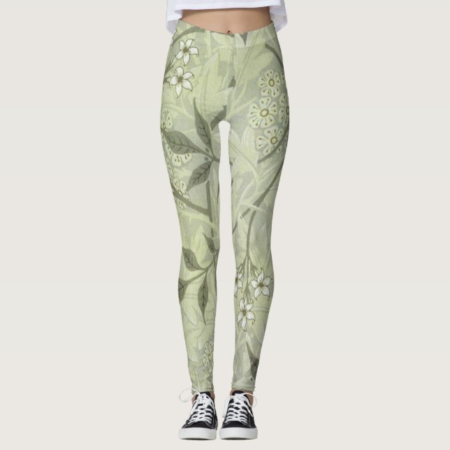 William Morris Jasmine Botanical Leggings (Vorderseite)