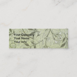 William Morris Jasmine Botanical Mini Visitenkarte