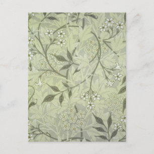 William Morris Jasmine Botanical Postkarte