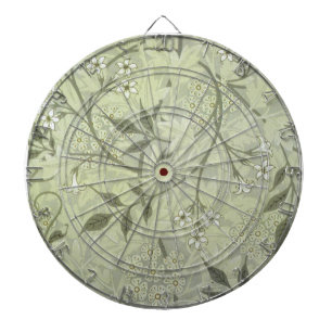 William Morris Jasmine Botanische Vintage Antik Dartscheibe