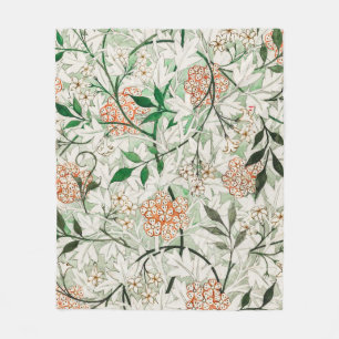 William Morris Jasmine Garden Blume Classic Fleecedecke