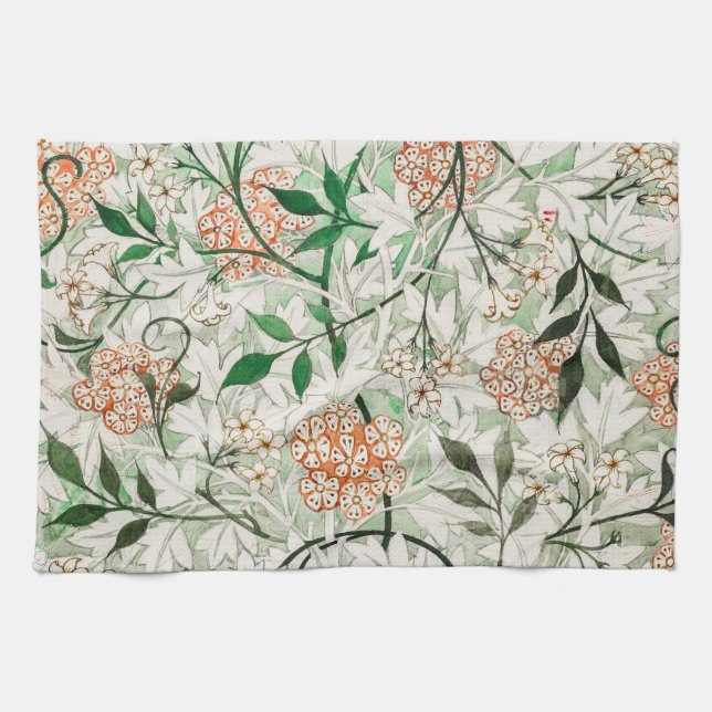 William Morris Jasmine Garden Blume Classic Geschirrtuch (Horizontal)