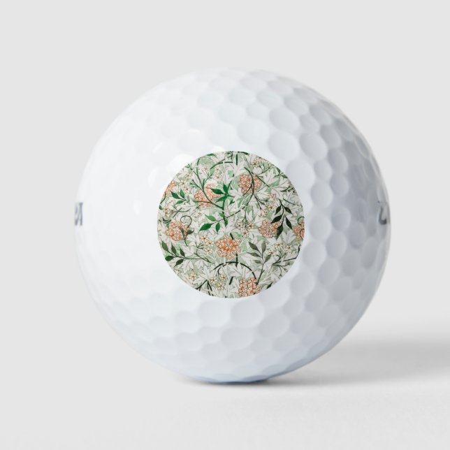 William Morris Jasmine Garden Blume Classic Golfball (Vorderseite)