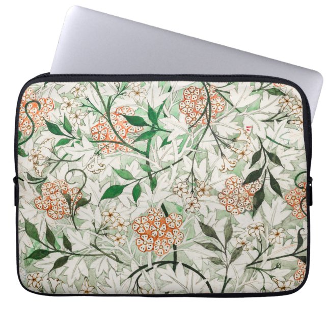 William Morris Jasmine Garden Blume Classic Laptopschutzhülle (Vorderseite)