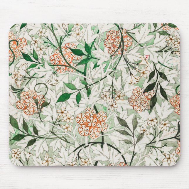 William Morris Jasmine Garden Blume Classic Mousepad (Vorne)