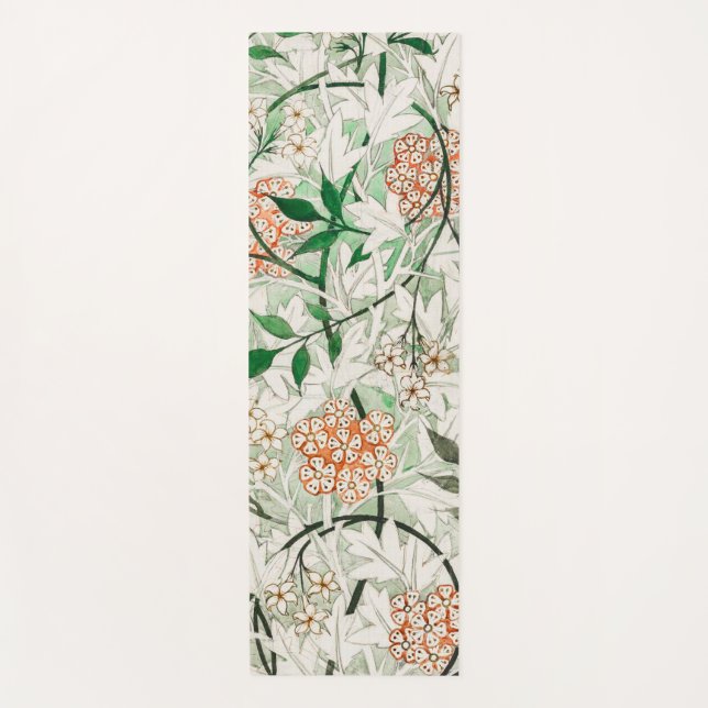 William Morris Jasmine Garden Blume Classic Yogamatte (Vorderseite)