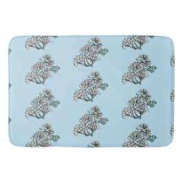 William Morris Jasmine und Blätter Pattern Badematte