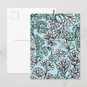 William Morris Jasmine und Blätter Pattern Postkarte