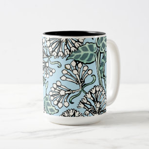 William Morris Jasmine und Blätter Pattern Zweifarbige Tasse