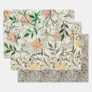 William Morris Jasmingarten-Blumen-Klassiker Geschenkpapier Set
