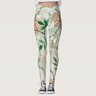 William Morris Jasmingarten-Blumen-Klassiker Leggings