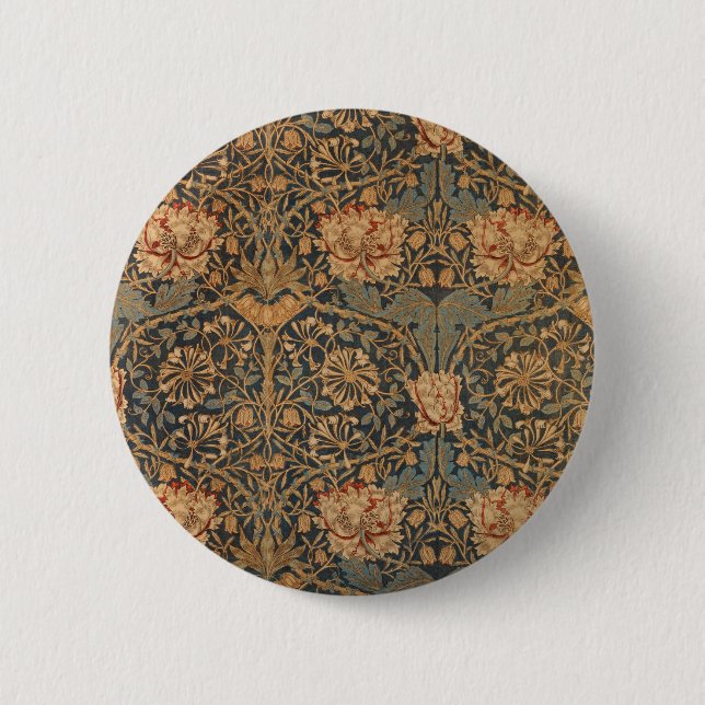 William Morris Jelängerjelänger reiches Wallpaper Button (Vorderseite)
