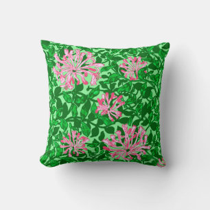 William Morris Jelängerjelänger, Rosa und Grün Kissen
