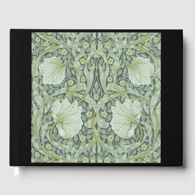 William Morris, Jugendstil-Muster, schöne Kunst Gästebuch (Vorderseite)