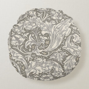 William Morris Junggesellenknopf Antik-Damaskus Rundes Kissen