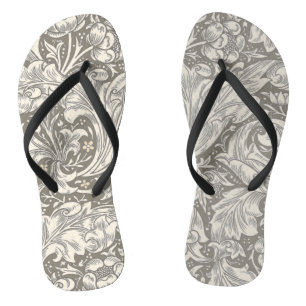 William Morris Junggesellenknopf Antique-Damaskus Flip Flops