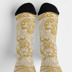 William Morris Junggesellenknopf-Blume Klassisch Socken