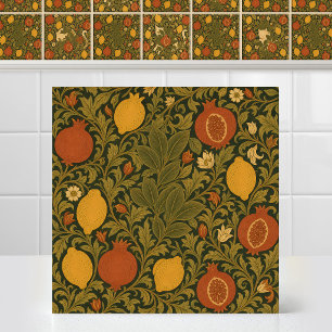 William Morris Katze Frucht Zitrone passendes Must Fliese