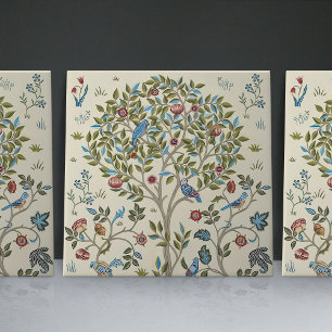 William Morris Kelmscott Baum Art Nouveau Vögel Fliese