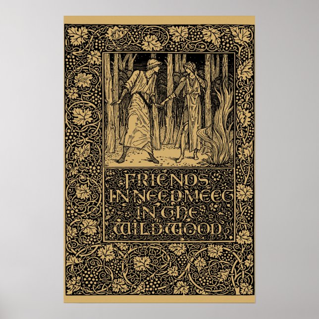 William Morris Kelmscott Press page 1896 Poster (Vorne)