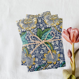 William Morris Kennet Blue Packpapier Geschenkpapier Set