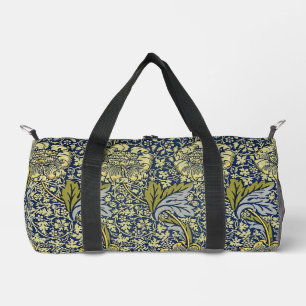 William Morris Kennet Blumentangete Blau Gold Duffle Bag