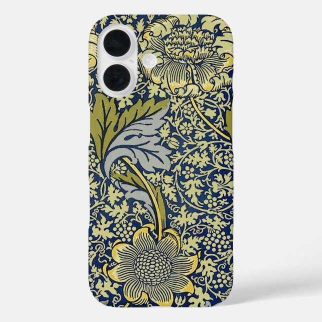 William Morris Kennet Floral Wallpaper Blue Case-Mate iPhone Hülle (Rückseite)