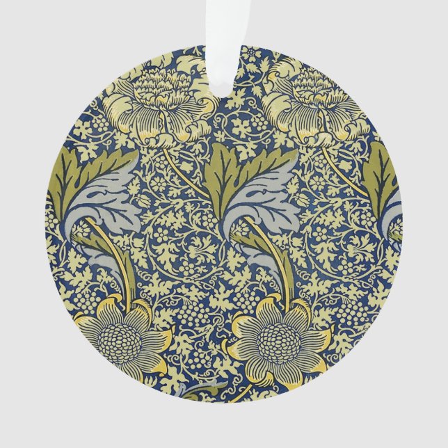 William Morris Kennet Floral Wallpaper Blue Ornament (Vorderseite)