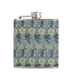 William Morris Kennet-Muster (Blau) Flachmann