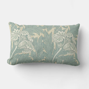 William Morris Klassische Tulpe Blaue Blüten Lendenkissen