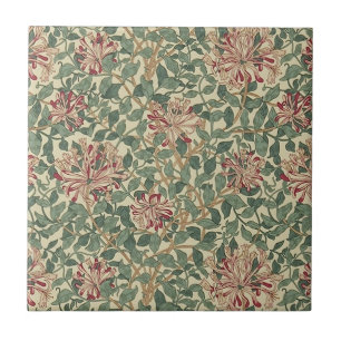 William Morris - Kunst Nouveau Geißblatt u. Fliese