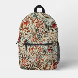 William Morris künstlerische Vintage Bag Bedruckter Rucksack