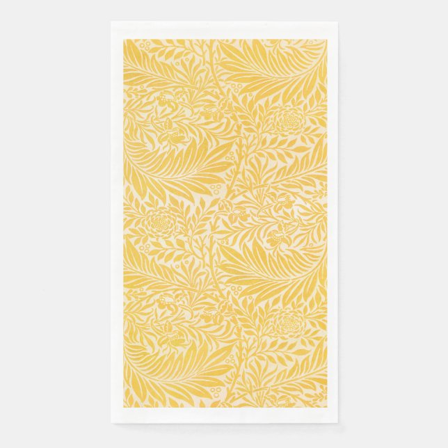 William Morris - Larkspur Blätter & Blume Muster Serviette (Vorderseite)