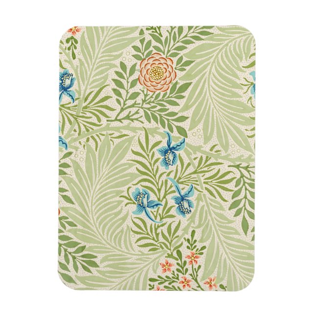 William Morris Larkspur Blumenmuster Magnet (Vertikal)