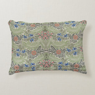 William Morris Larkspur Floral Green Pink Blue Dekokissen