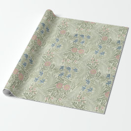 William Morris Larkspur Floral Wallpaper Geschenkpapier