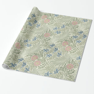 William Morris Larkspur Floral Wallpaper Geschenkpapier