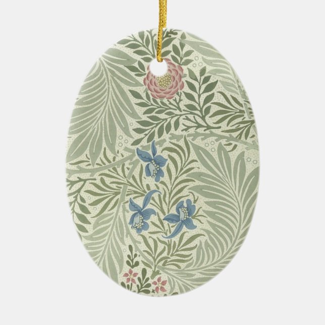William Morris Larkspur Floral Wallpaper Keramikornament (Vorne)