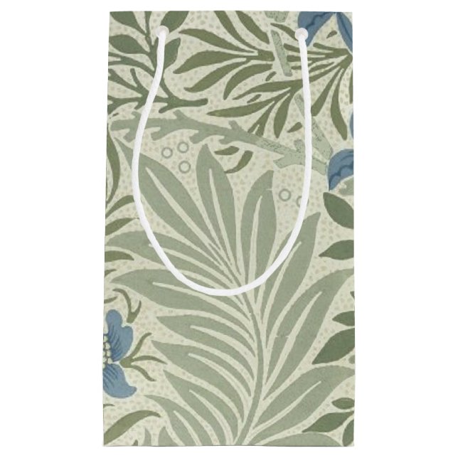 William Morris Larkspur Floral Wallpaper Kleine Geschenktüte (Vorderseite)