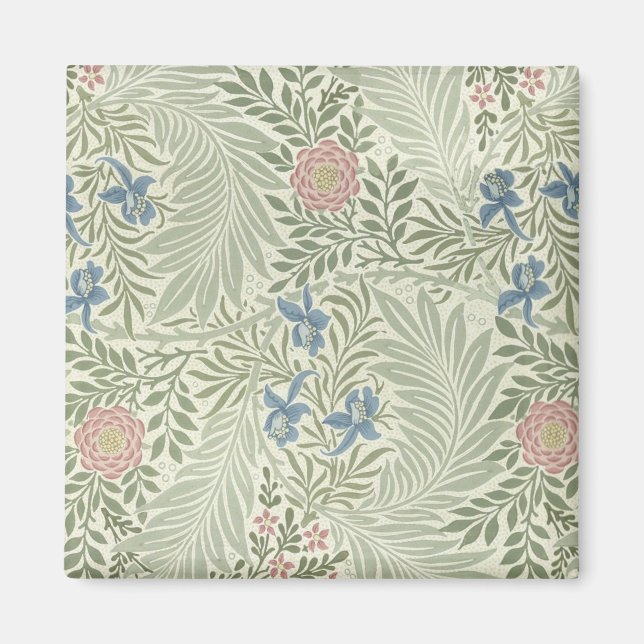 William Morris Larkspur Floral Wallpaper Magnet (Vorne)