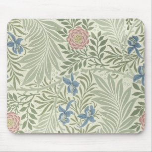William Morris Larkspur Floral Wallpaper Pattern Mousepad