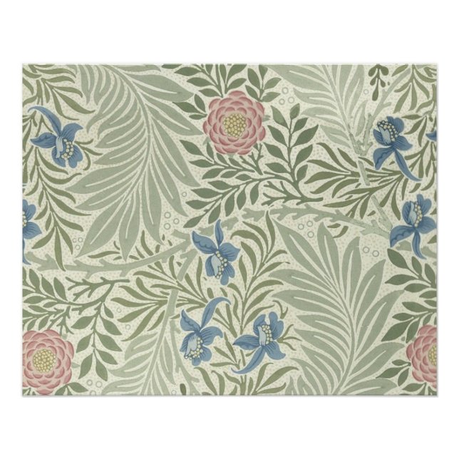 William Morris Larkspur Floral Wallpaper Poster (Vorderseite)