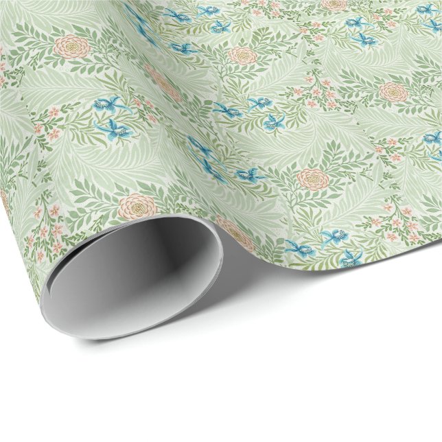 William Morris Larkspur Geschenkpapier (Rolleneckpunkt)