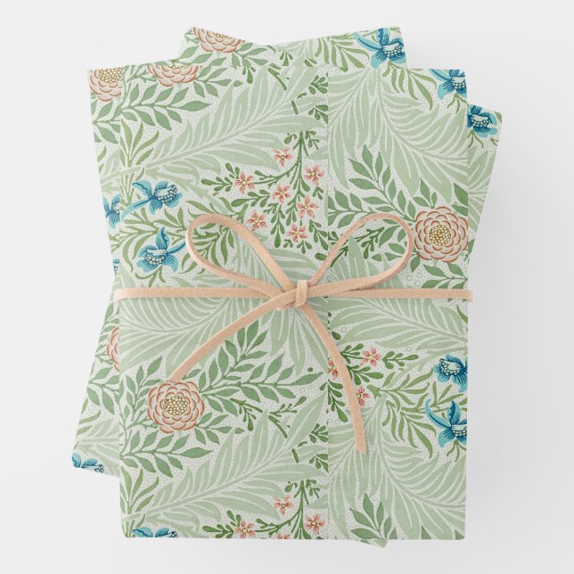 William Morris Larkspur Geschenkpapier Set (Beispiel)