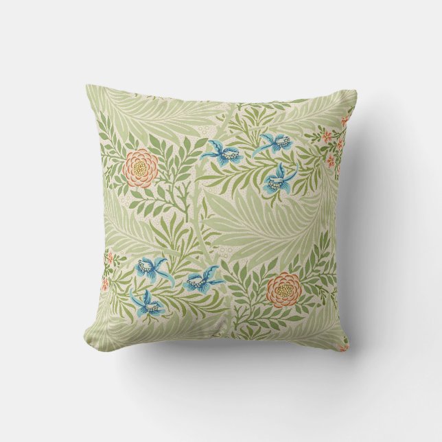 William Morris Larkspur Muster Kissen (Vorderseite)