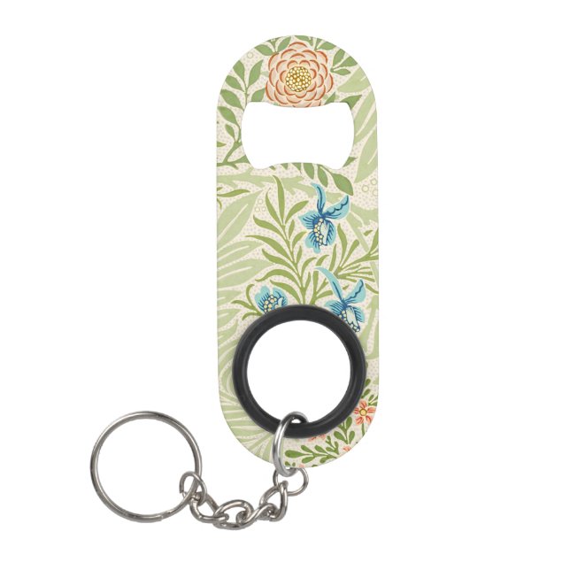 William Morris Larkspur Muster Mini Flaschenöffner (Vorderseite)