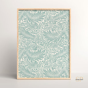 William Morris Larkspur Natur Blumen Vintage Kunst Poster