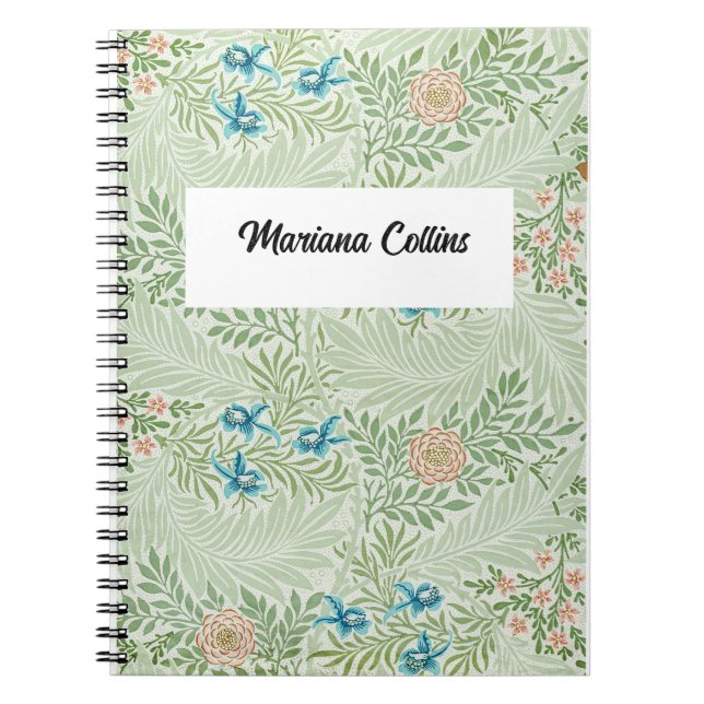 William Morris Larkspur Personalisiert Notizblock (Vorderseite)