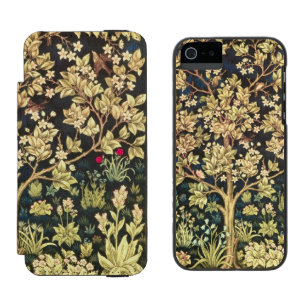 William Morris Lebensbaum Florale Vintage Kunst Incipio Watson™ iPhone 5 Geldbörsen Hülle